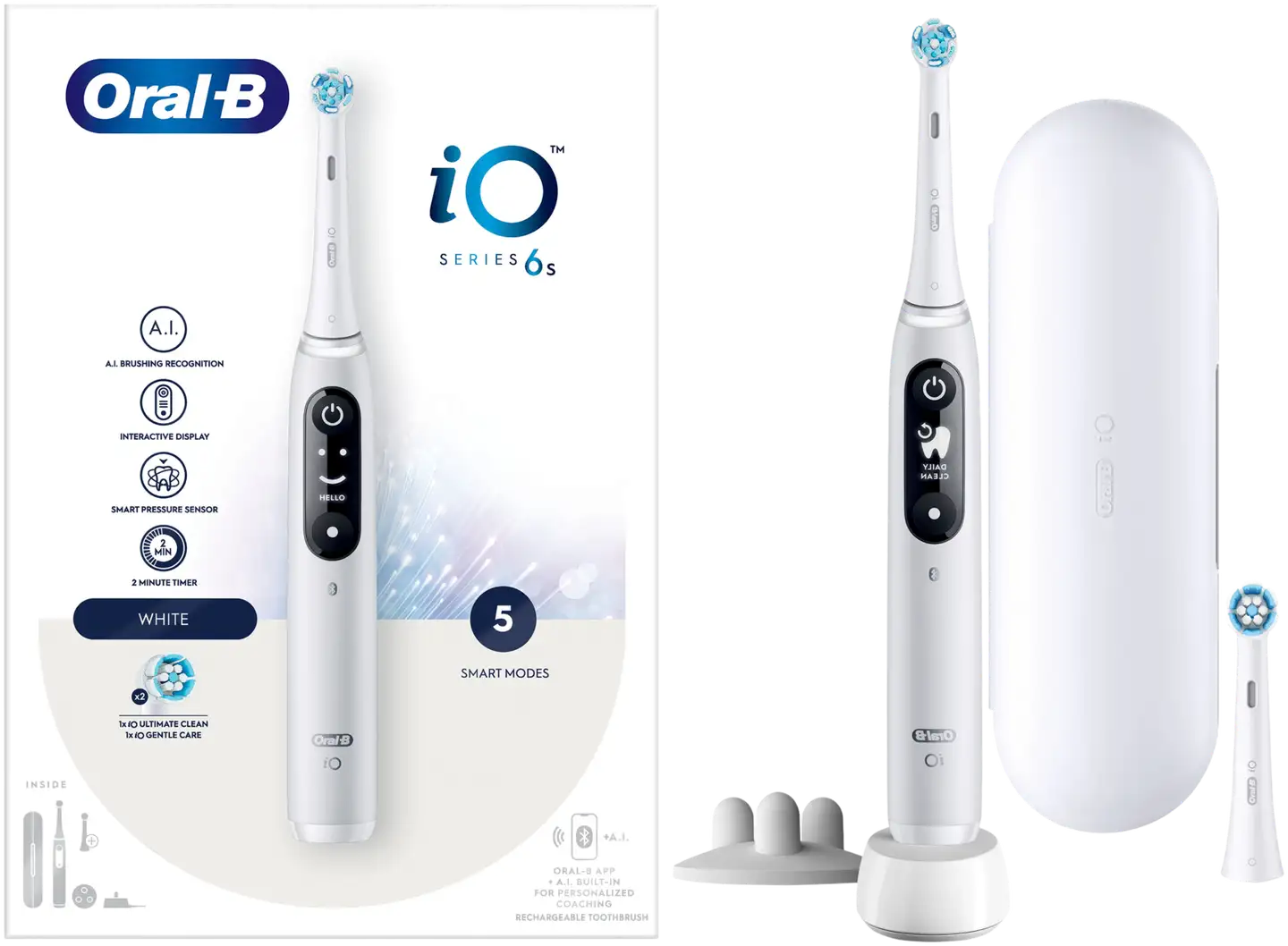 Oral-B Sähköhammasharja iO 6S White Braun-tekniikalla - 2