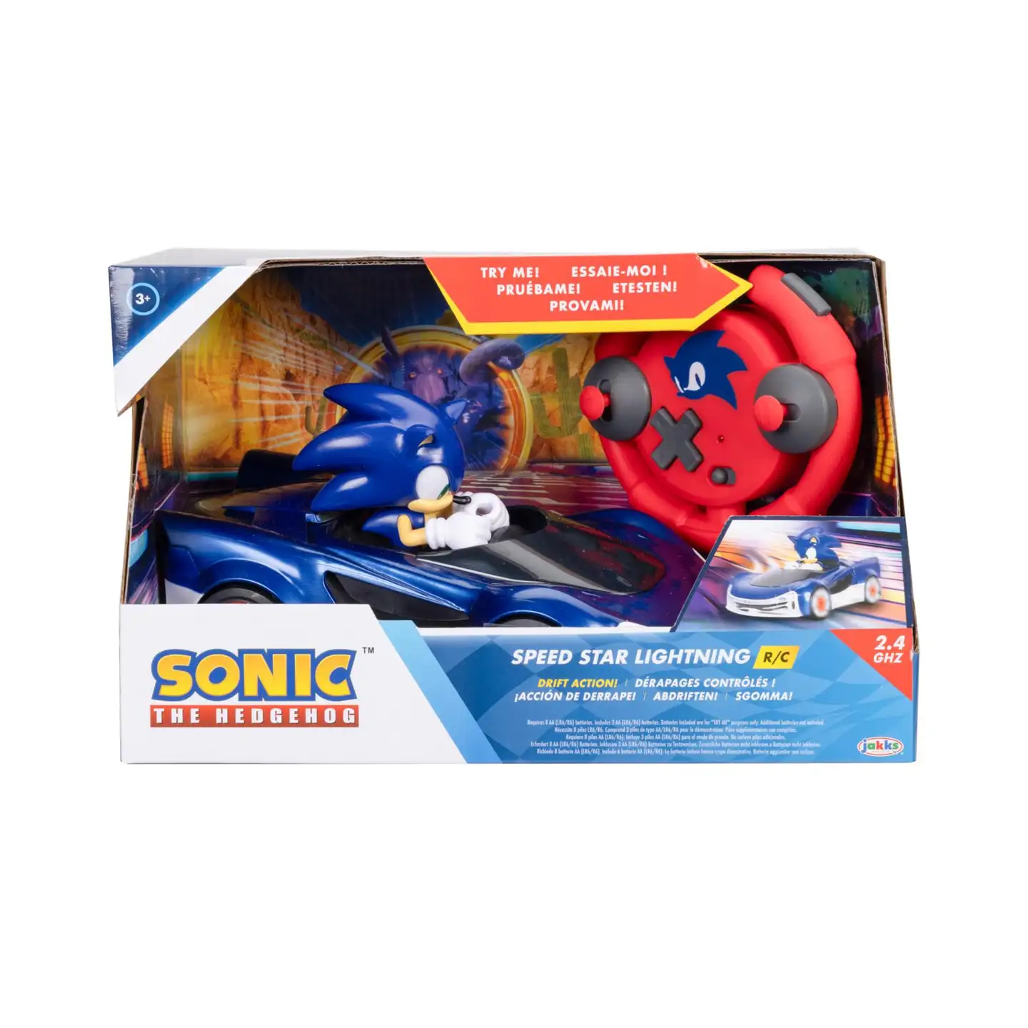 Sonic kauko-ohjattava drift-auto Speed Star Lightning - 6