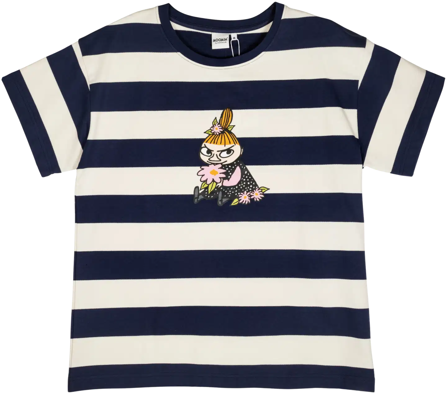 Muumi naisten t-paita Saimi Myy raita 592170 - tummansininen - 1