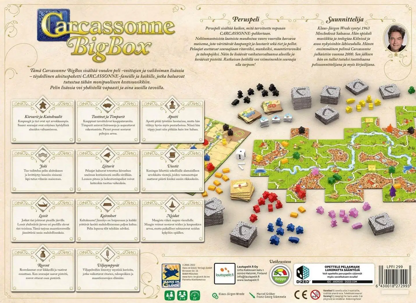 Lautapelit.fi Carcassonne lautapeli Big Box 7+ - 2