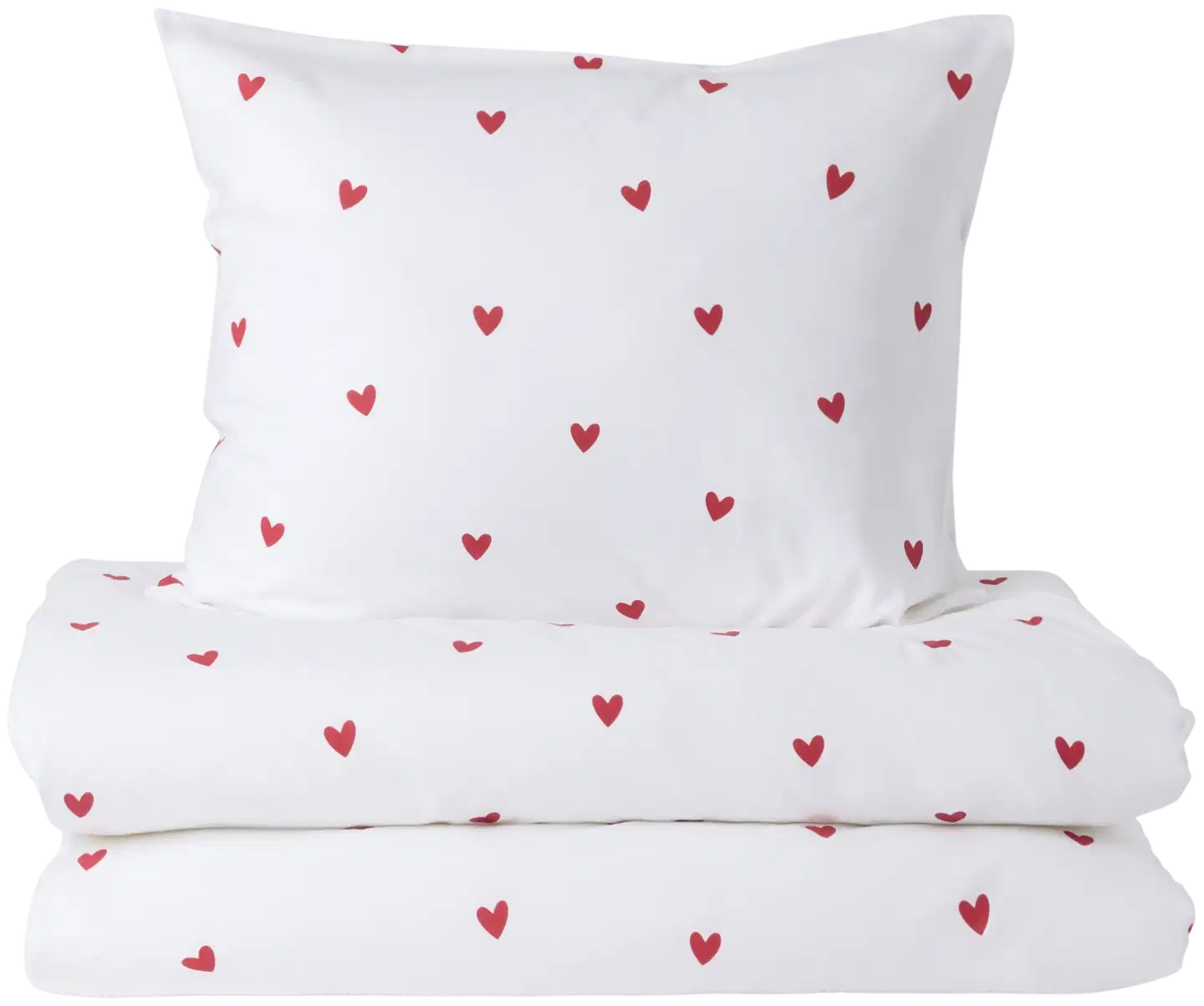 Åhléns Home pussilakanasetti Nora Red Heart 150x210+50x60 cm - 1