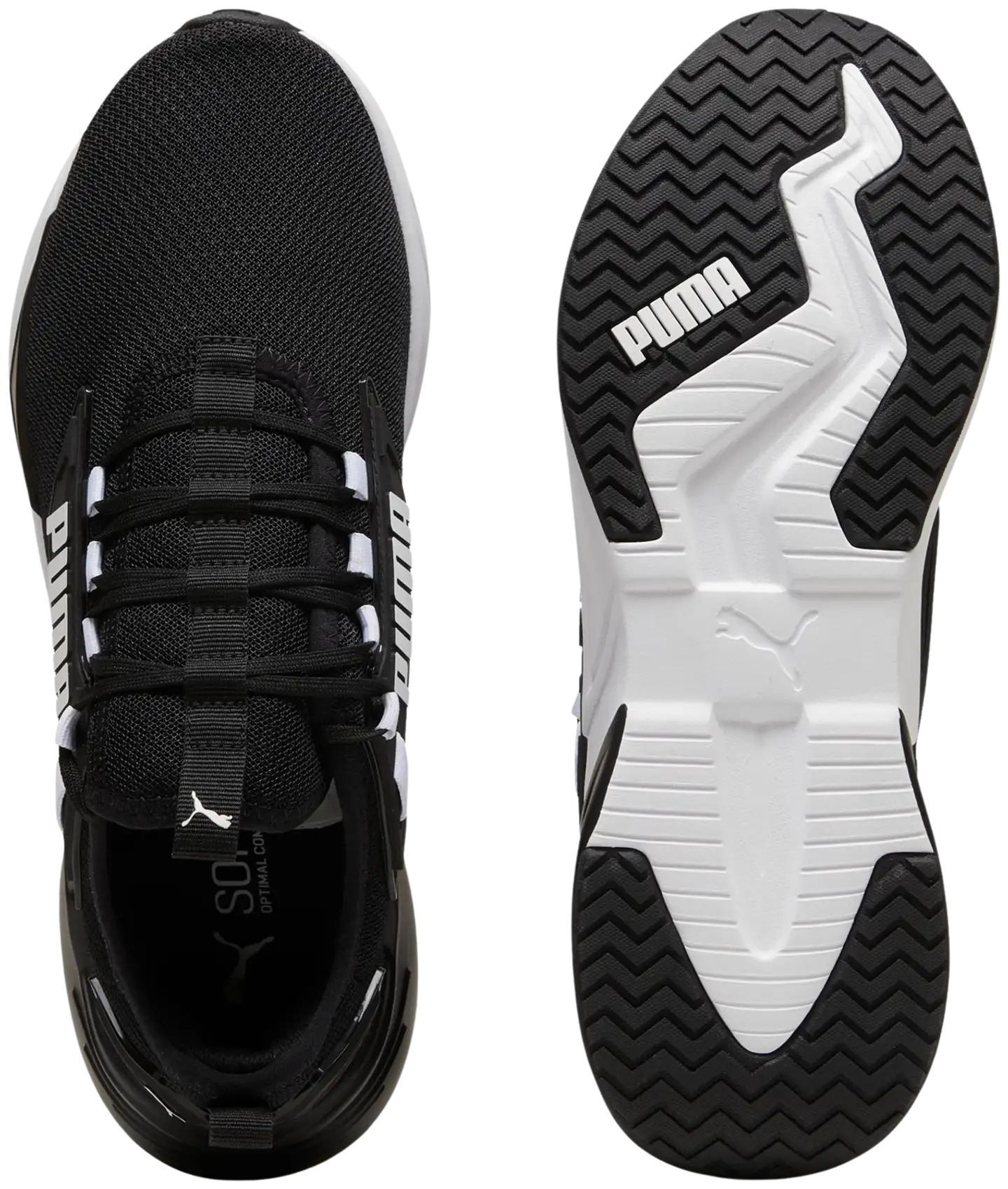 Puma miesten vapaa-ajan lenkkari Retaliate 3 Black - Black/white - 3