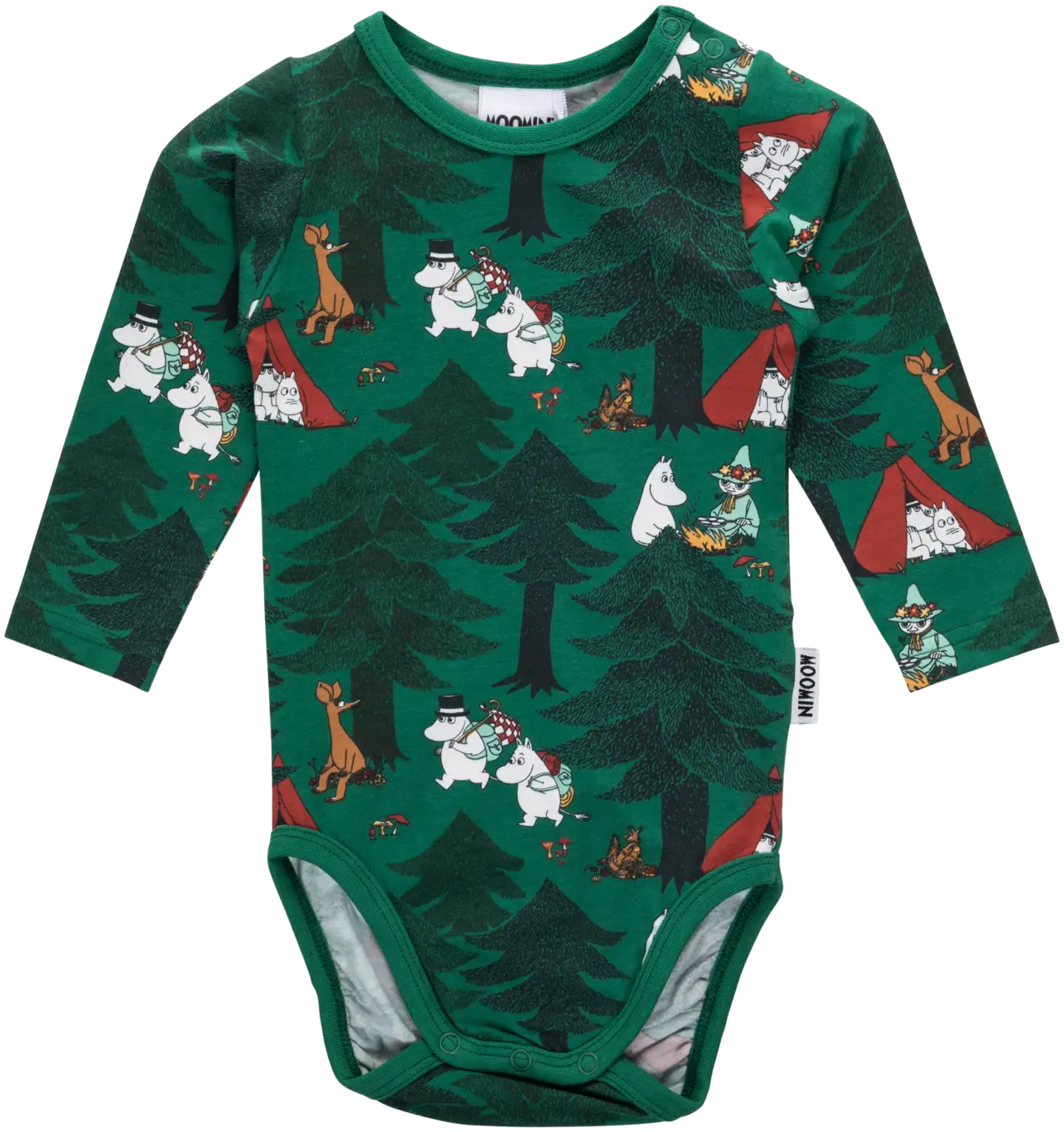 Martinex Muumi vauvojen body Telttaily 588678 - VIHREÄ - 1