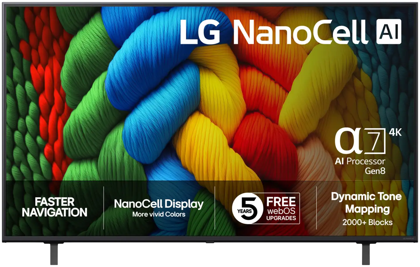 LG 55" 4K NanoCell Smart LED TV 55NANO80A6B - 1