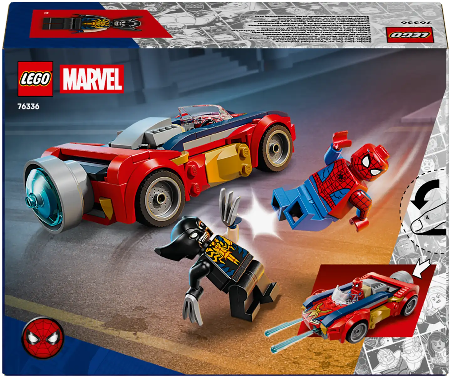 LEGO® Super Heroes Marvel 76336 Spider-Manin auto vastaan Venomiksi muuttunut Wolverine - 5