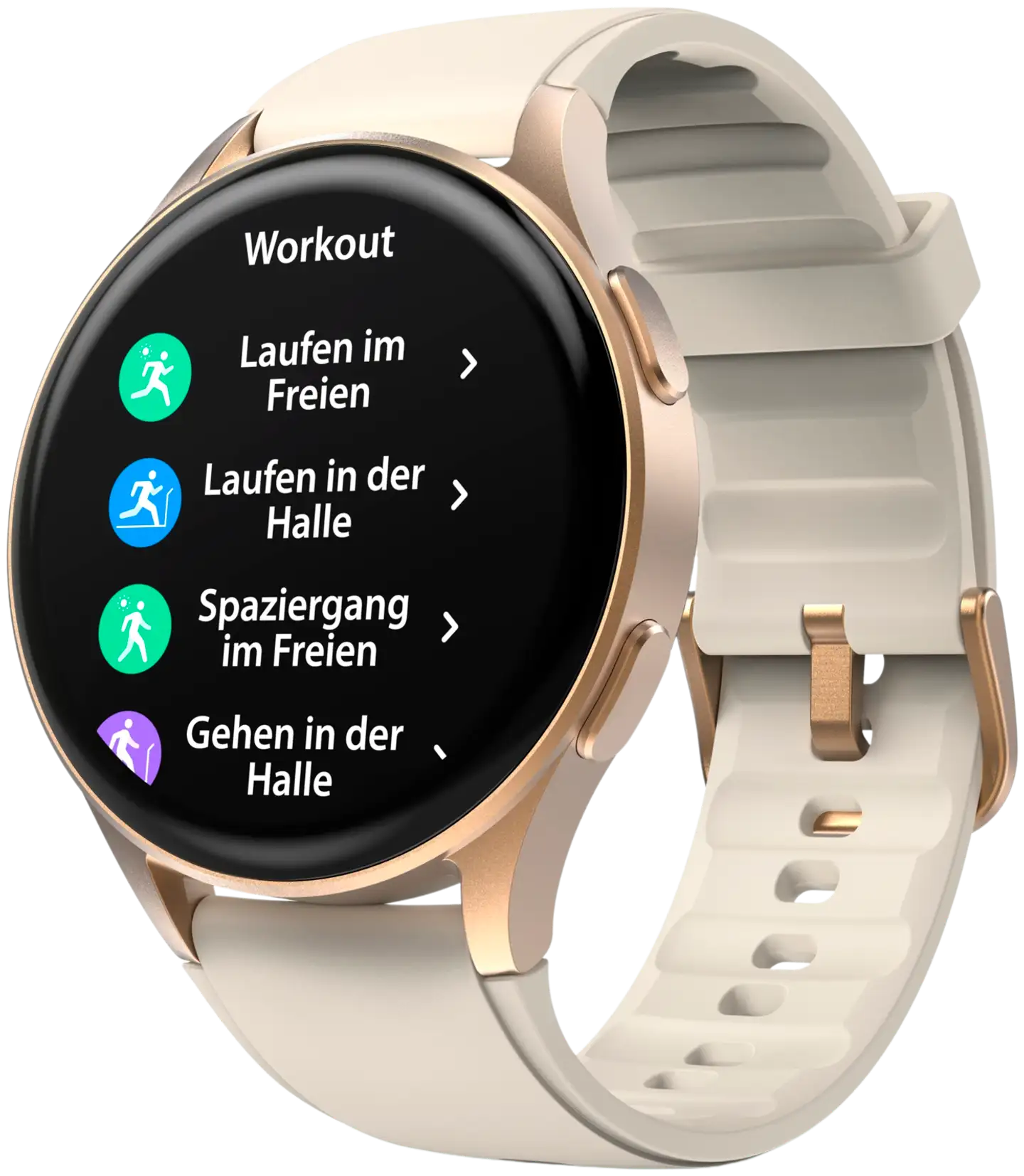 Hama Smart Watch 8900 älykello, GPS, AMOLED 1.32", IP68, kulta/beige - 7