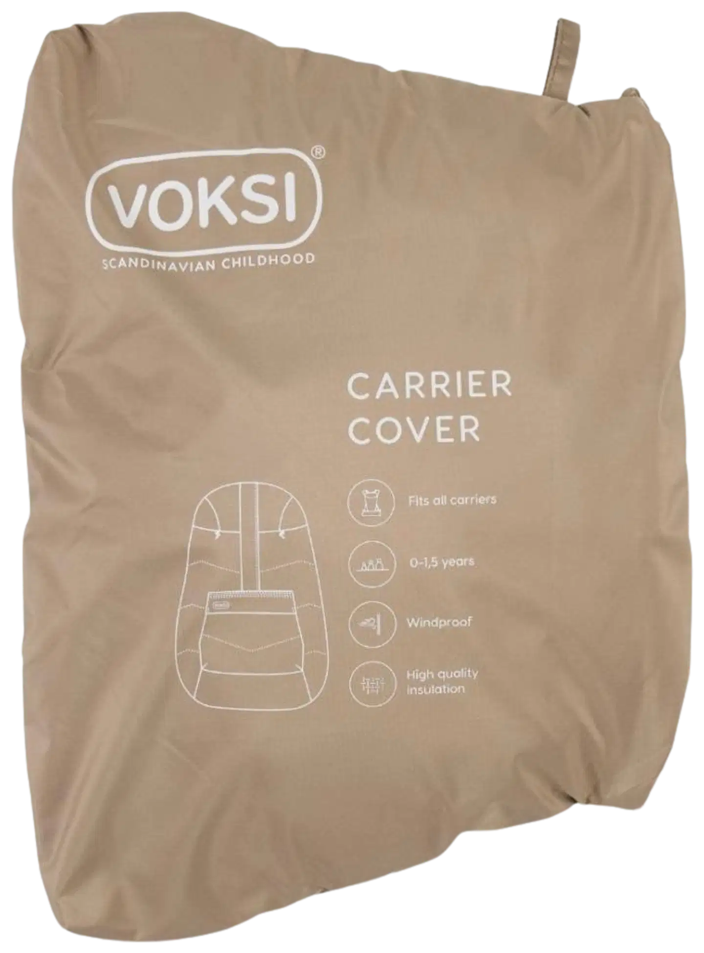 Voksi kantolämpösuoja Carrier Cover beige - 3