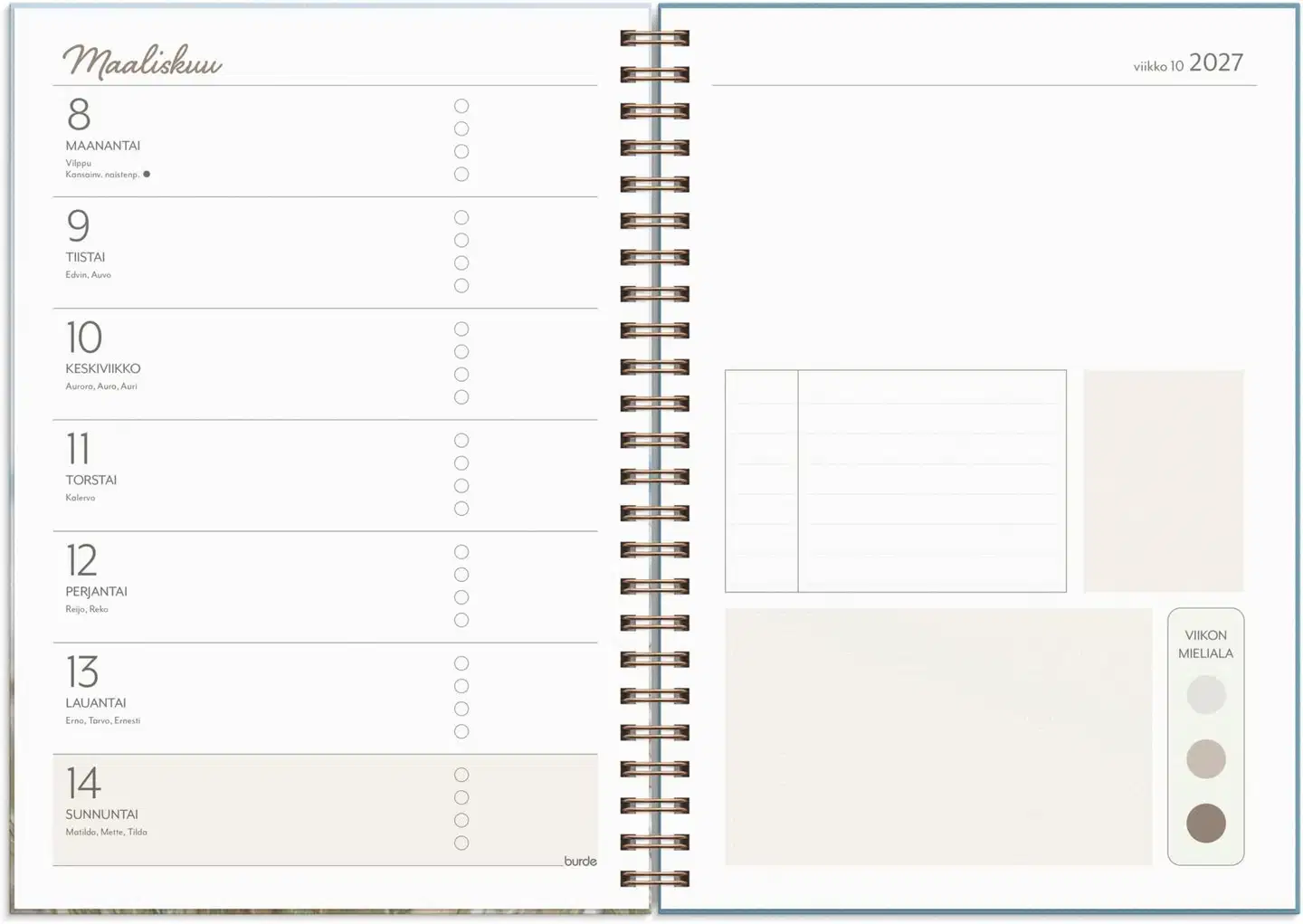 Burde Life Planner Feel good A5 26/27 - 2