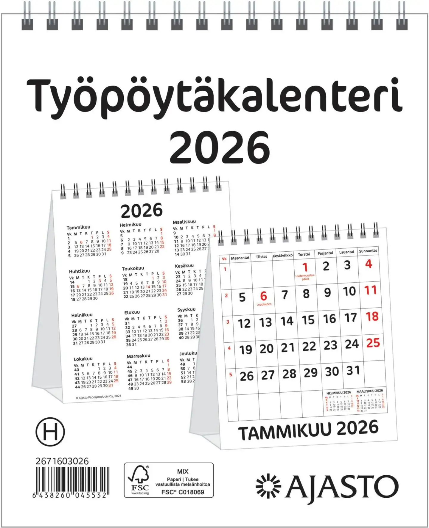 Ajasto työpöytäkalenteri - 1