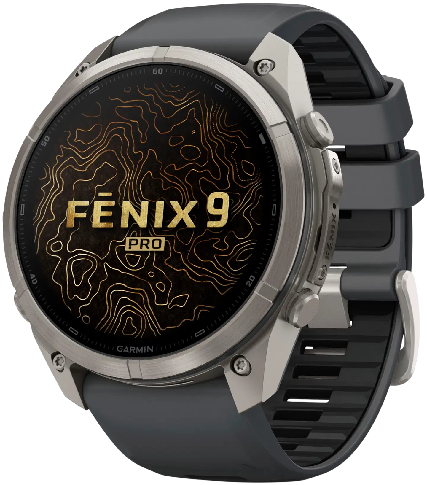 Garmin Fenix 9 Pro inReach 51 mm titaani- ja grafiitinharmaa urheilukello - 2