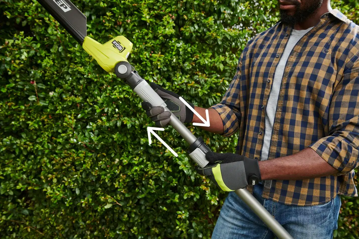 Ryobi 18V pitkävartinen pensasleikkuri 40 cm RY18PHT40A-0 - 6