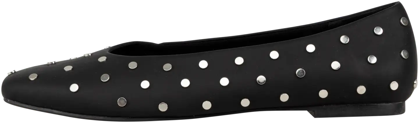 TEX naisten niittiballerinat I989725 - BLACK 1 - 3