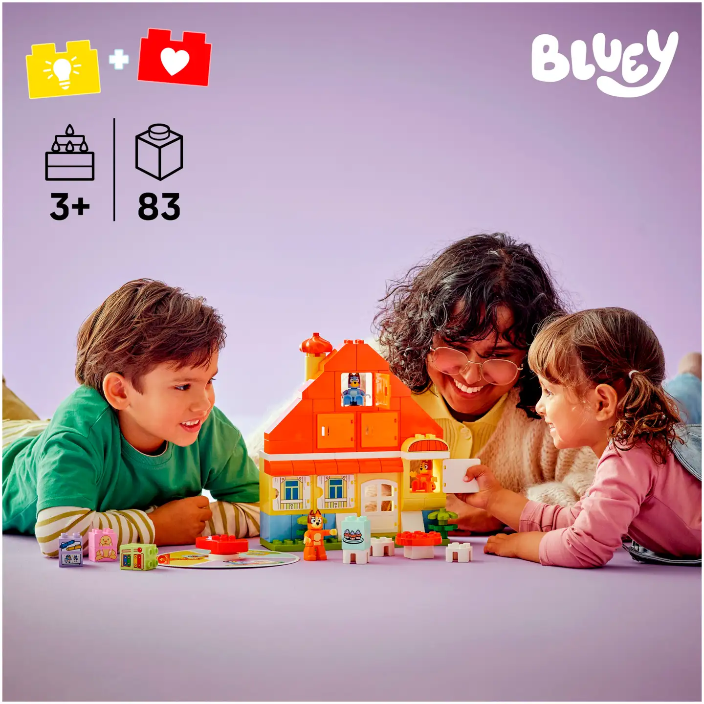 LEGO DUPLO Bluey 10459 Blueyn perheen talo ja muistipeli - 8