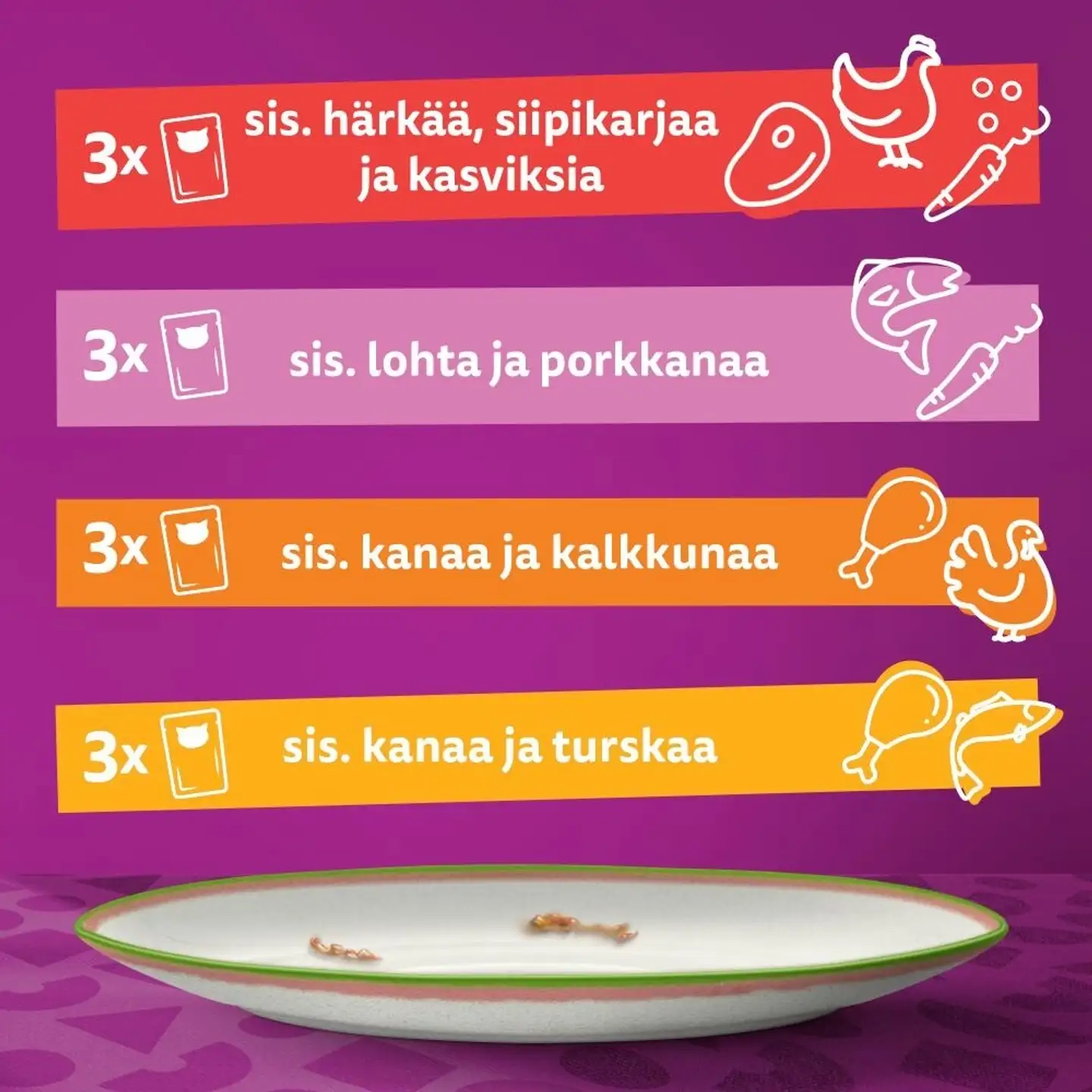 Whiskas Tasty Mix Kokin Valinta kastikkeessa (12 x 85 g) - 2