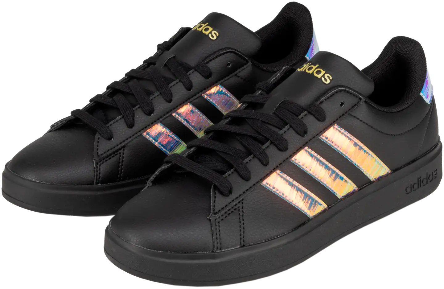 adidas naisten tennarit Grand Court 2.0 - black/black/ gold met - 1