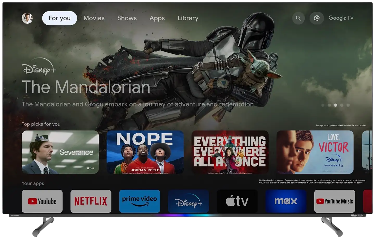 Thomson 65" 4K UHD OLED Google TV 65OG8S24 - 2