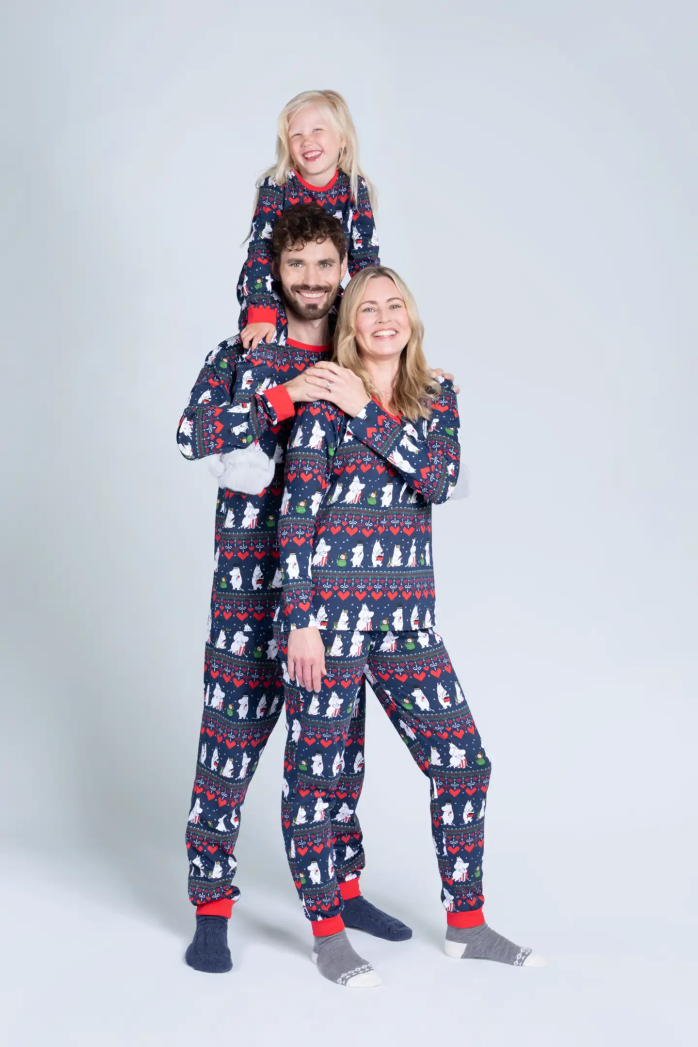 Muumi miesten pyjama Talvisydän 590409 - tummansininen - 7