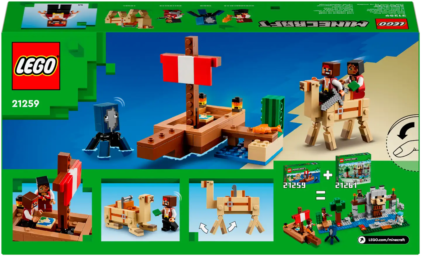 LEGO Minecraft 21259 Merirosvolaivan matka - 3