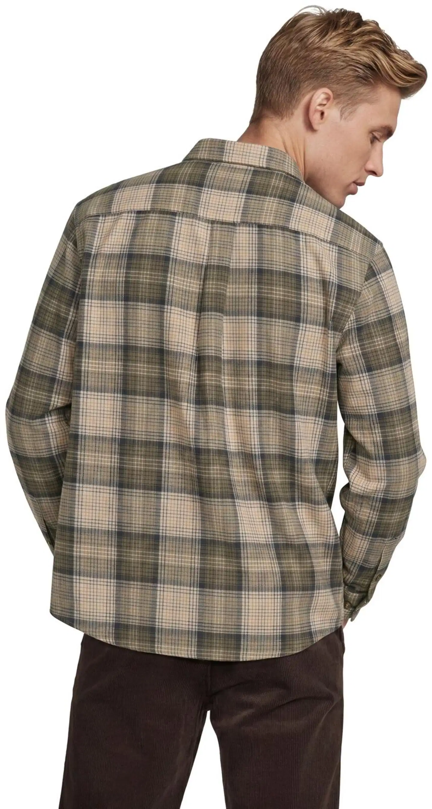 House miesten flanellipaita CYCLO® 194H382604 - Navy/Green Check - 3