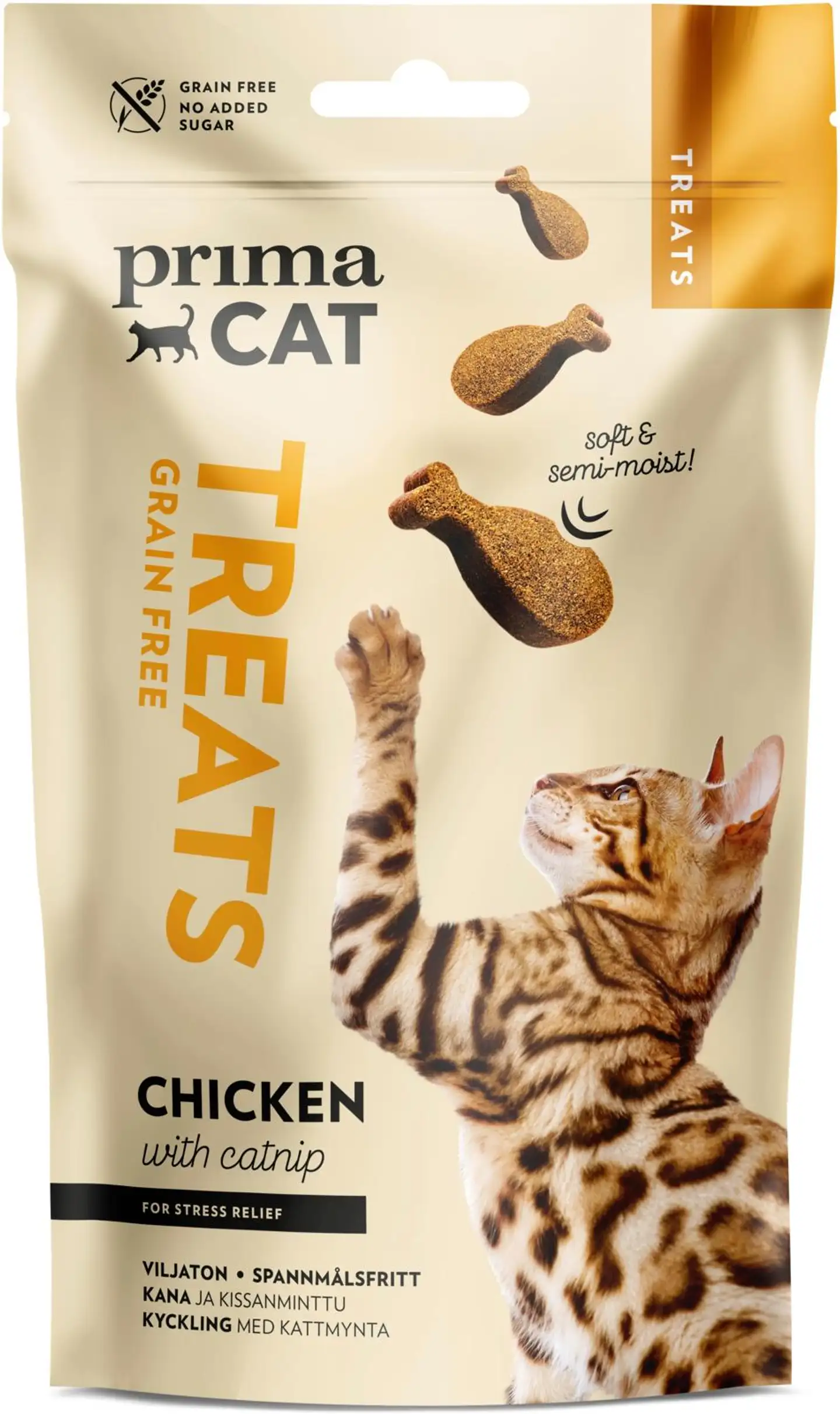 PrimaCat Treats Softy kana ja kissanminttu 50 g