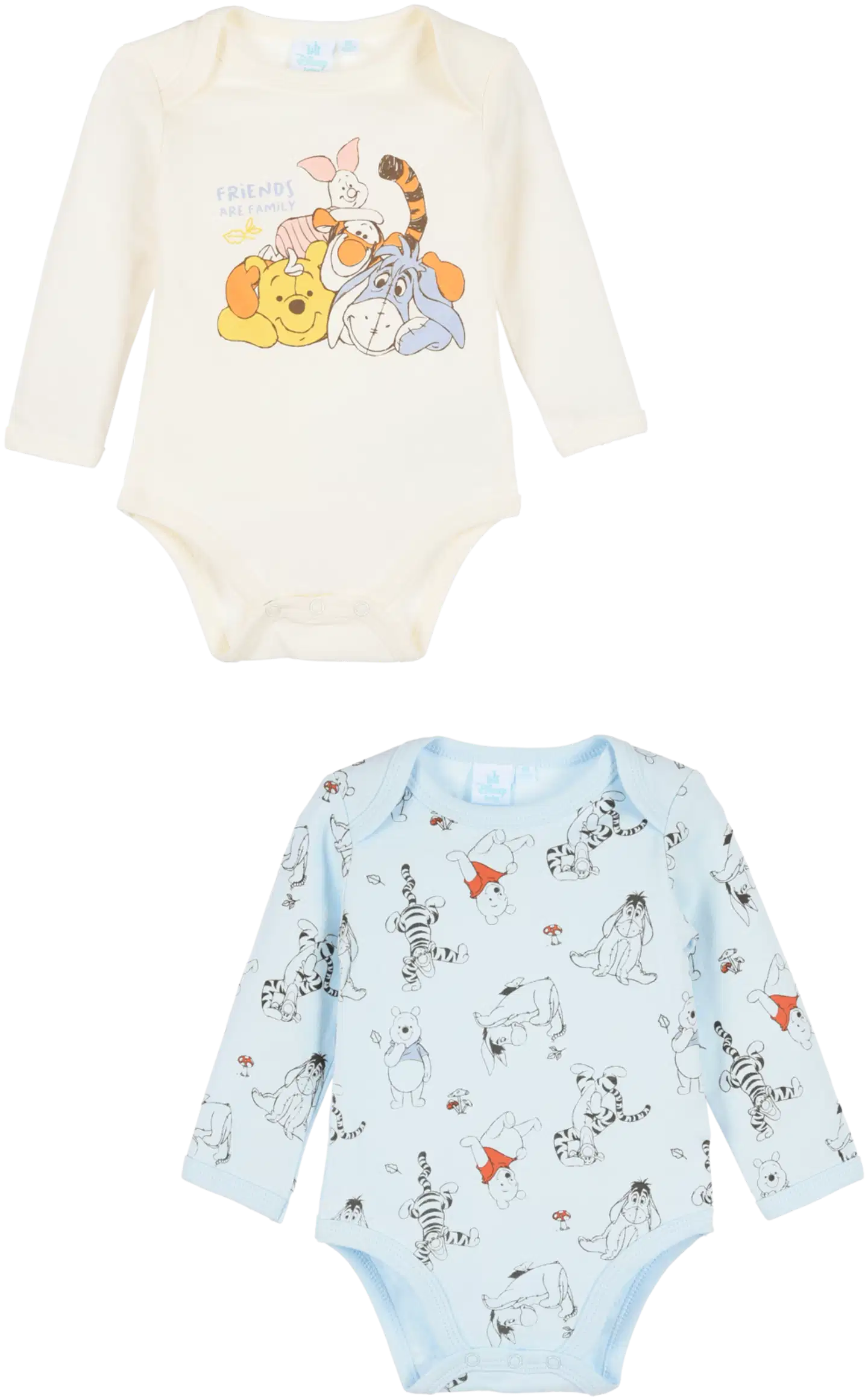 Disney vauvojen body 2-pack Nalle Puh ZH03030 - Valkoinen/v.sininen - 1