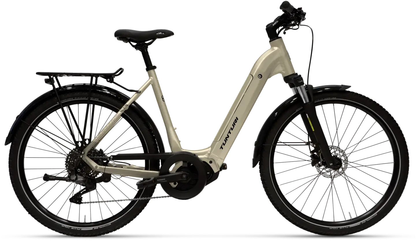 Tunturi Pallas E10 29" sähköpyörä 10-vaihdetta runko 50 cm samppanja-musta