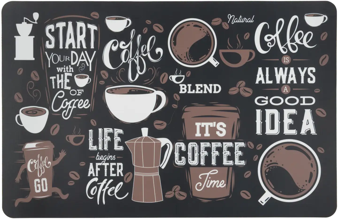 House muovitabletti Cafeteria 28x43,5 cm 4 kpl - 1