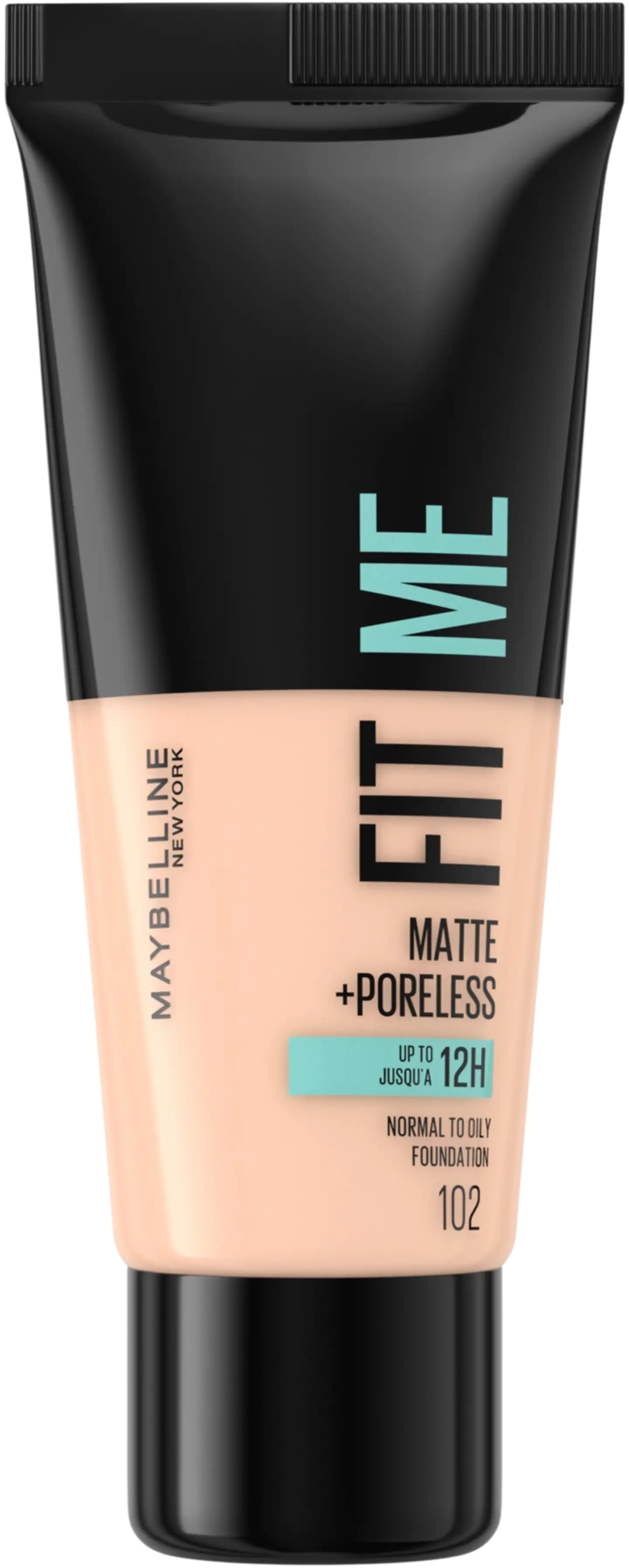 Maybelline New York Fit Me Matte+Poreless -meikkivoide 102 Fair Ivory 30ml - 1