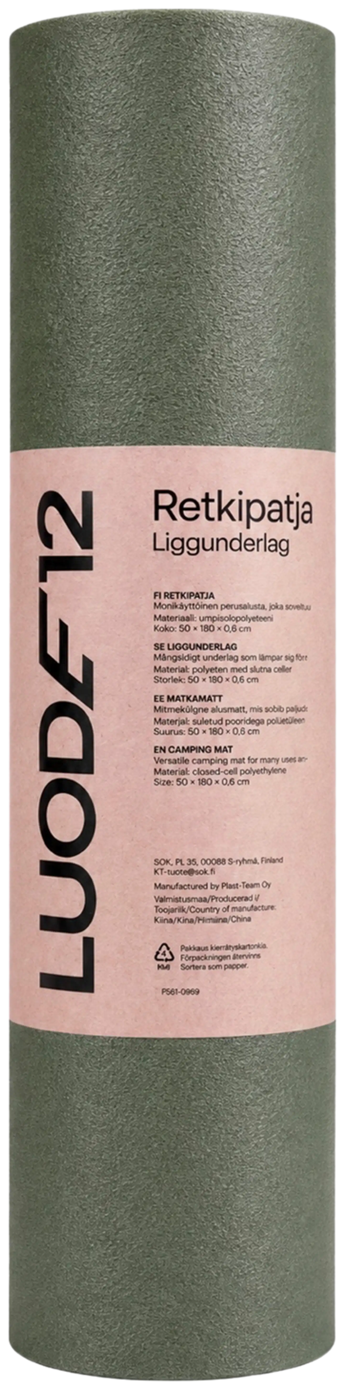 Luode12 Retkipatja 180cm x 50cm x 0,6cm