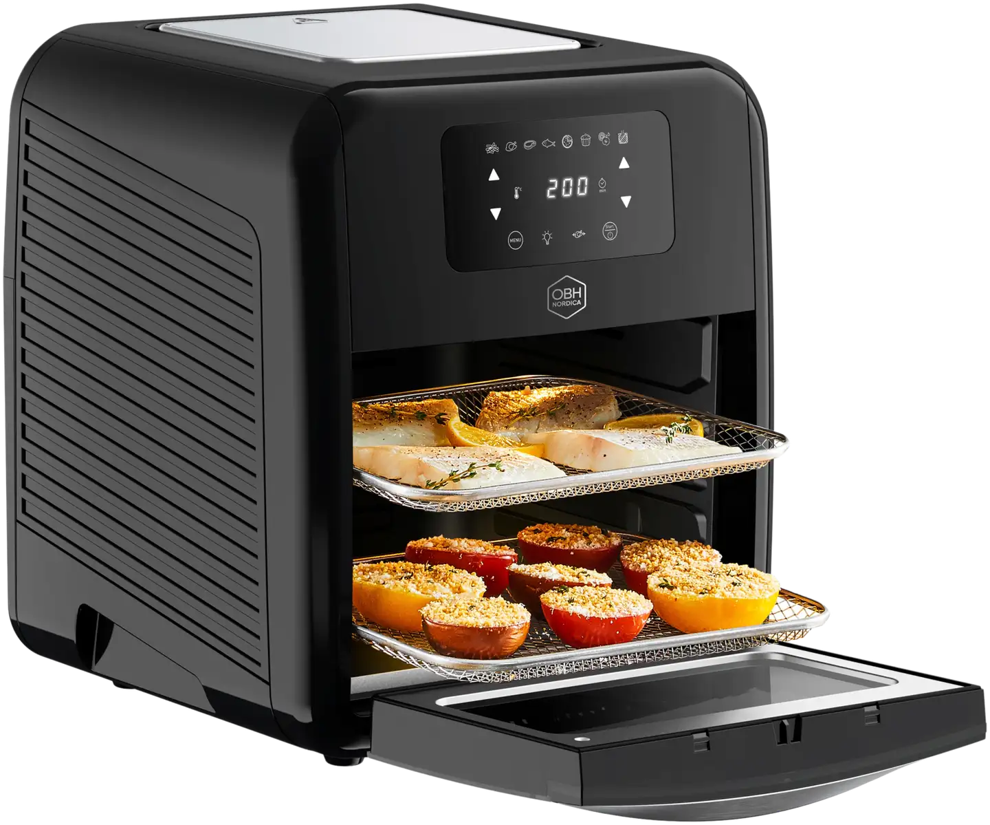 OBH Nordica Easy Fry Oven & Grill 9 in1 -air fyer/miniuuni/grilli - 7