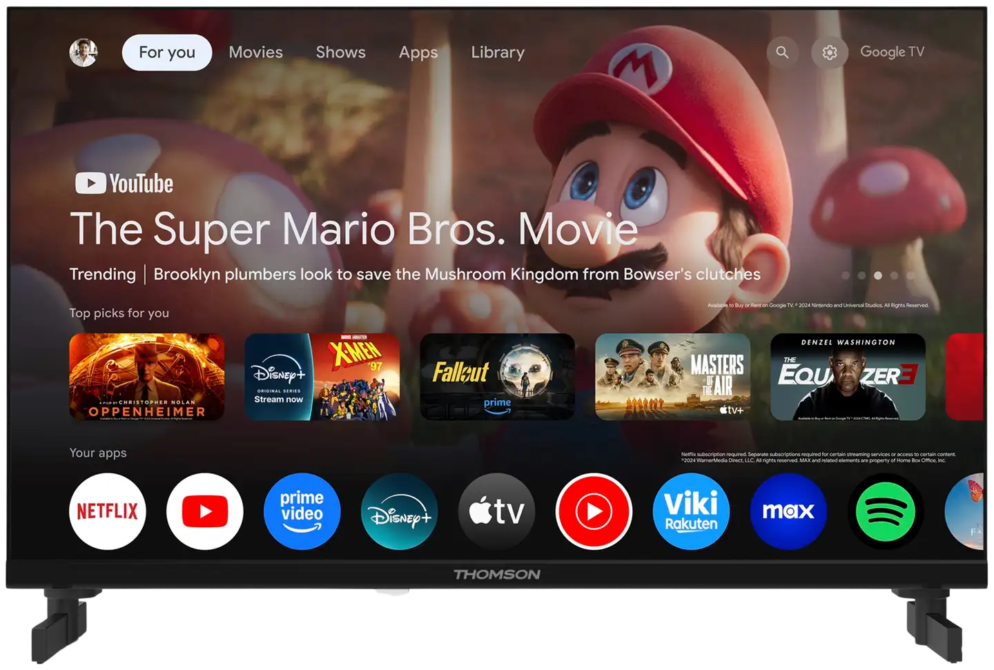 Thomson 24" HD Ready Smart LED TV 24HG2S15C mukana 12V virta-adapteri - 2