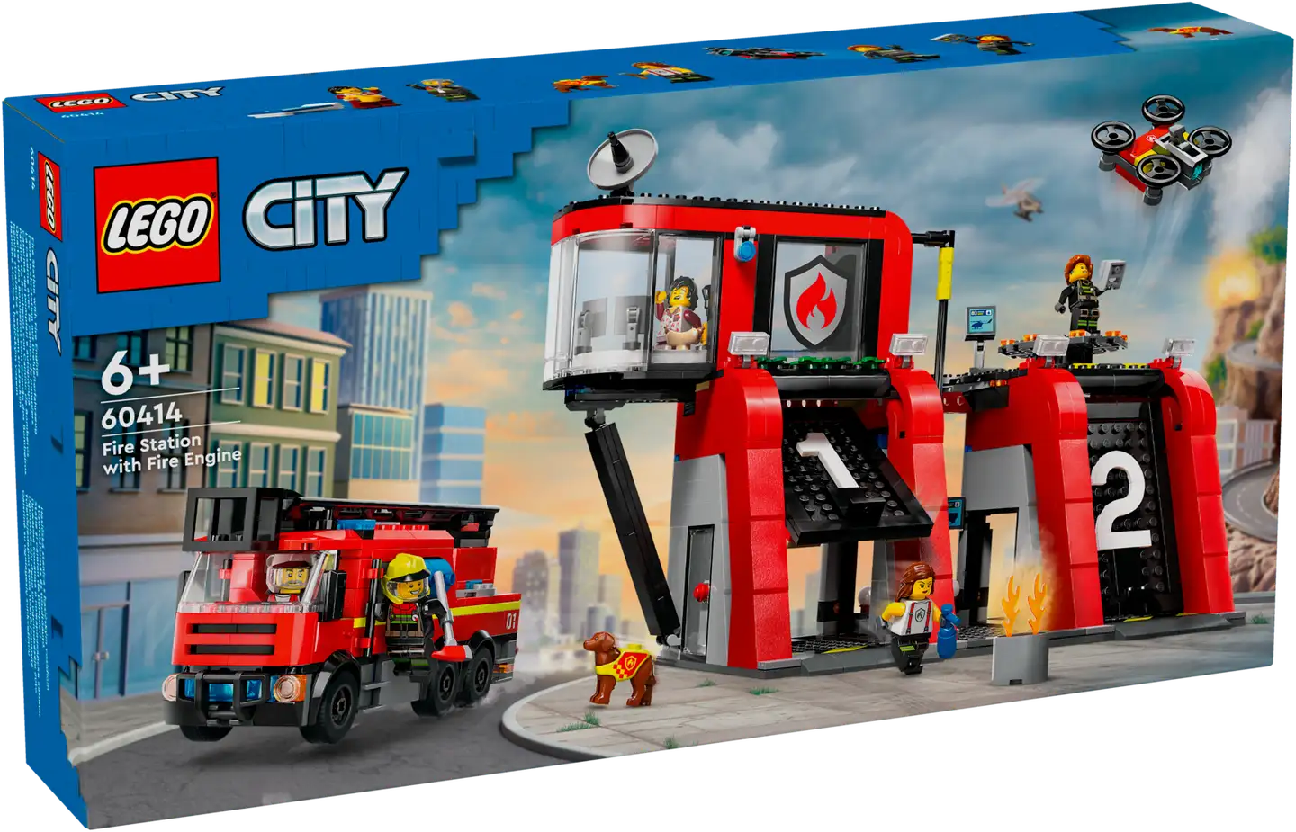 LEGO City Fire 60414 Paloasema ja paloauto - 1