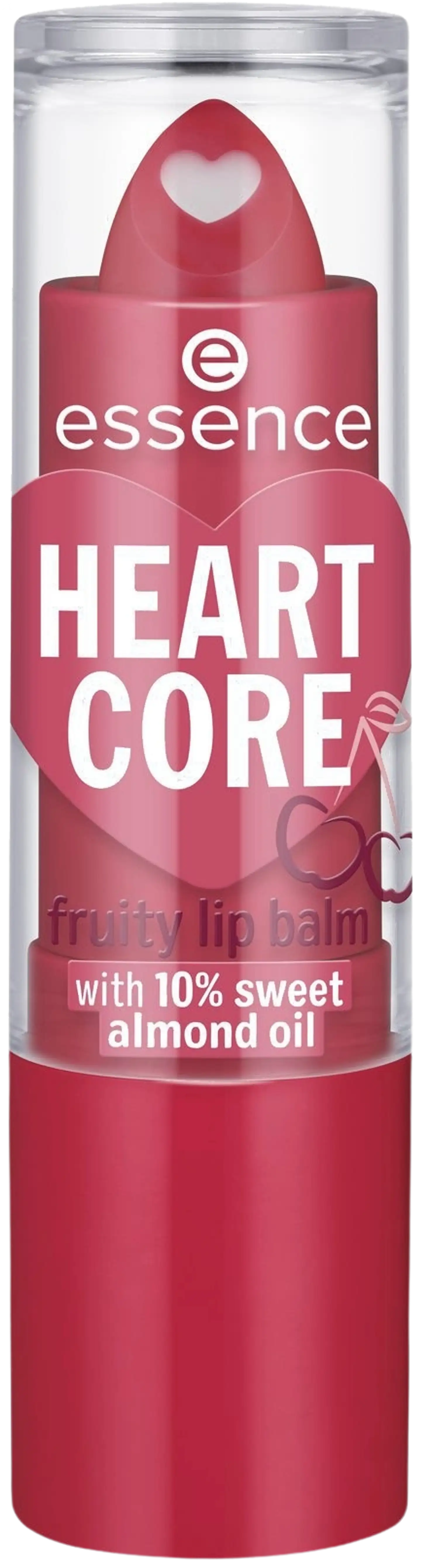 essence HEART CORE fruity lip balm huulivoide 3 g - Crazy Cherry - 2