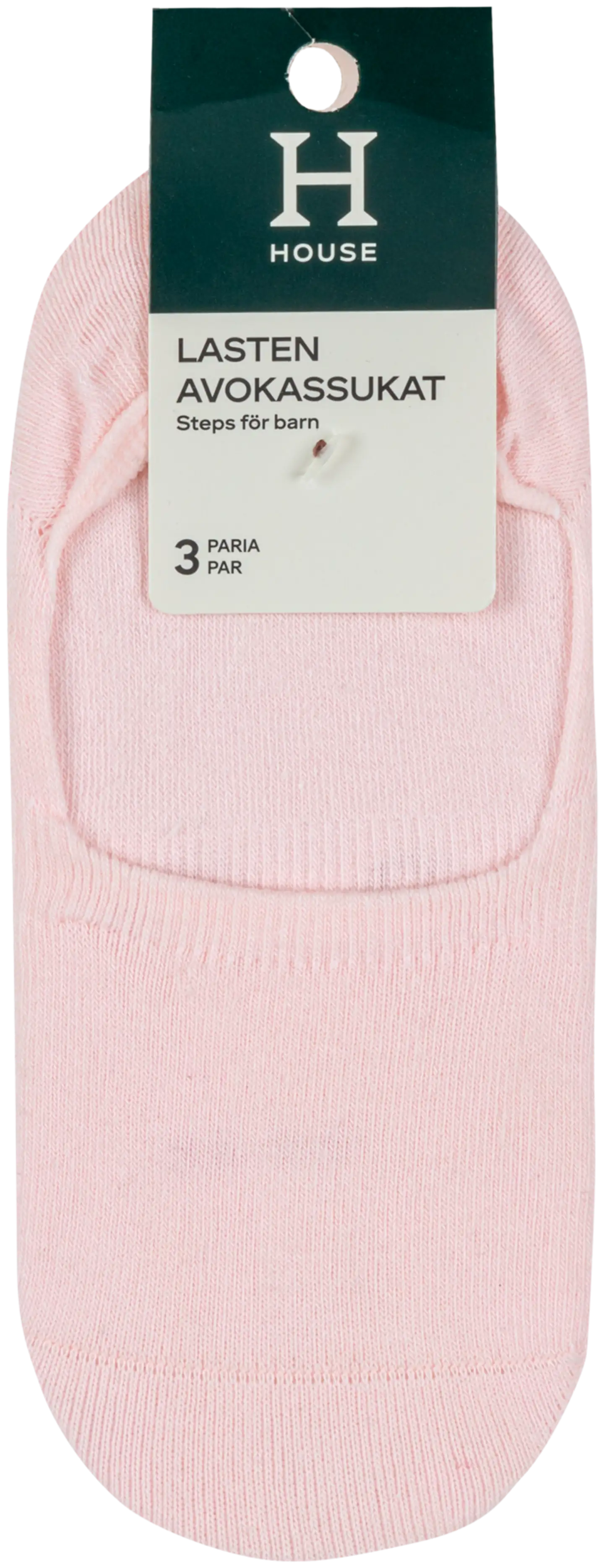 House lasten varrettomat sukat 234H250324 3-pack - Pink multicolor - 2