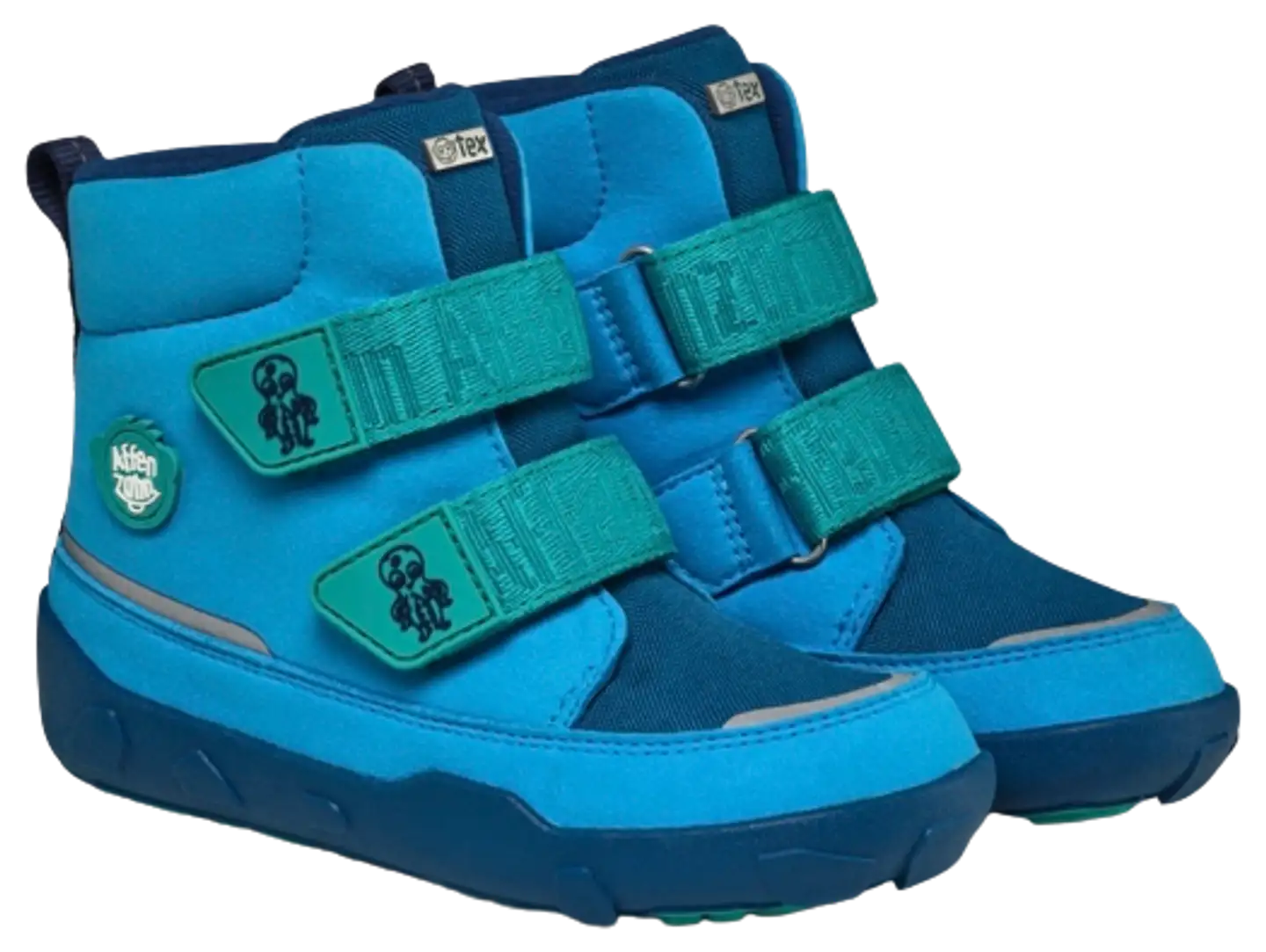 Affenzahn lasten paljasjalkakenkä Mid Boot Vegan Comfy - Octopus - 1