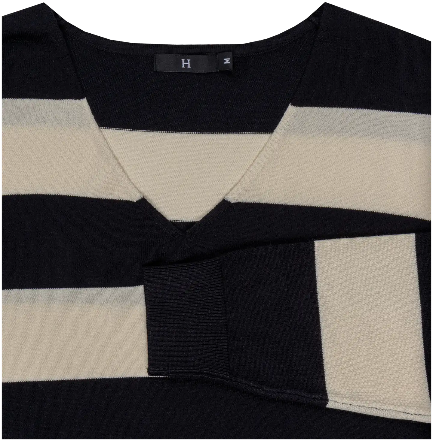 House naisten neulepusero 213H342501 - black /whitecap gray - 3