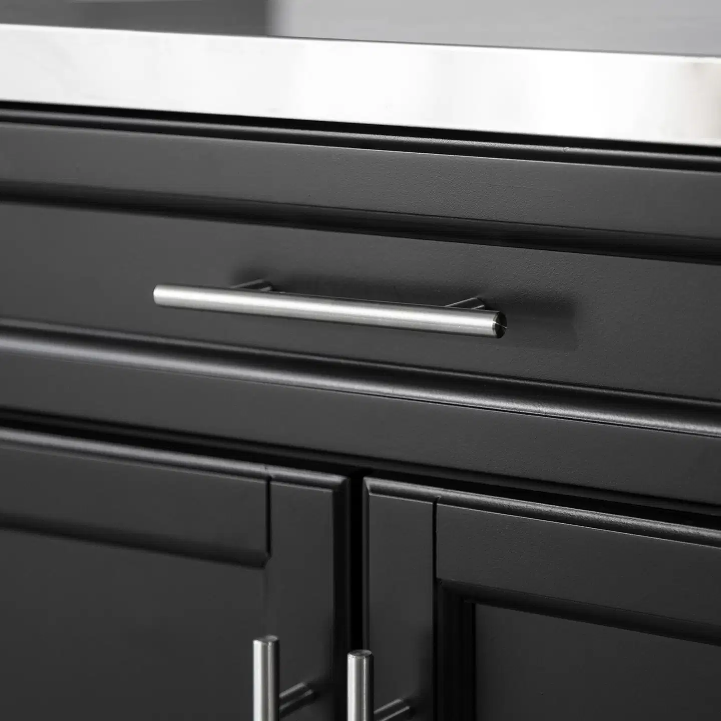 SoBuy keittiösaareke musta FKW110-SCH - 5