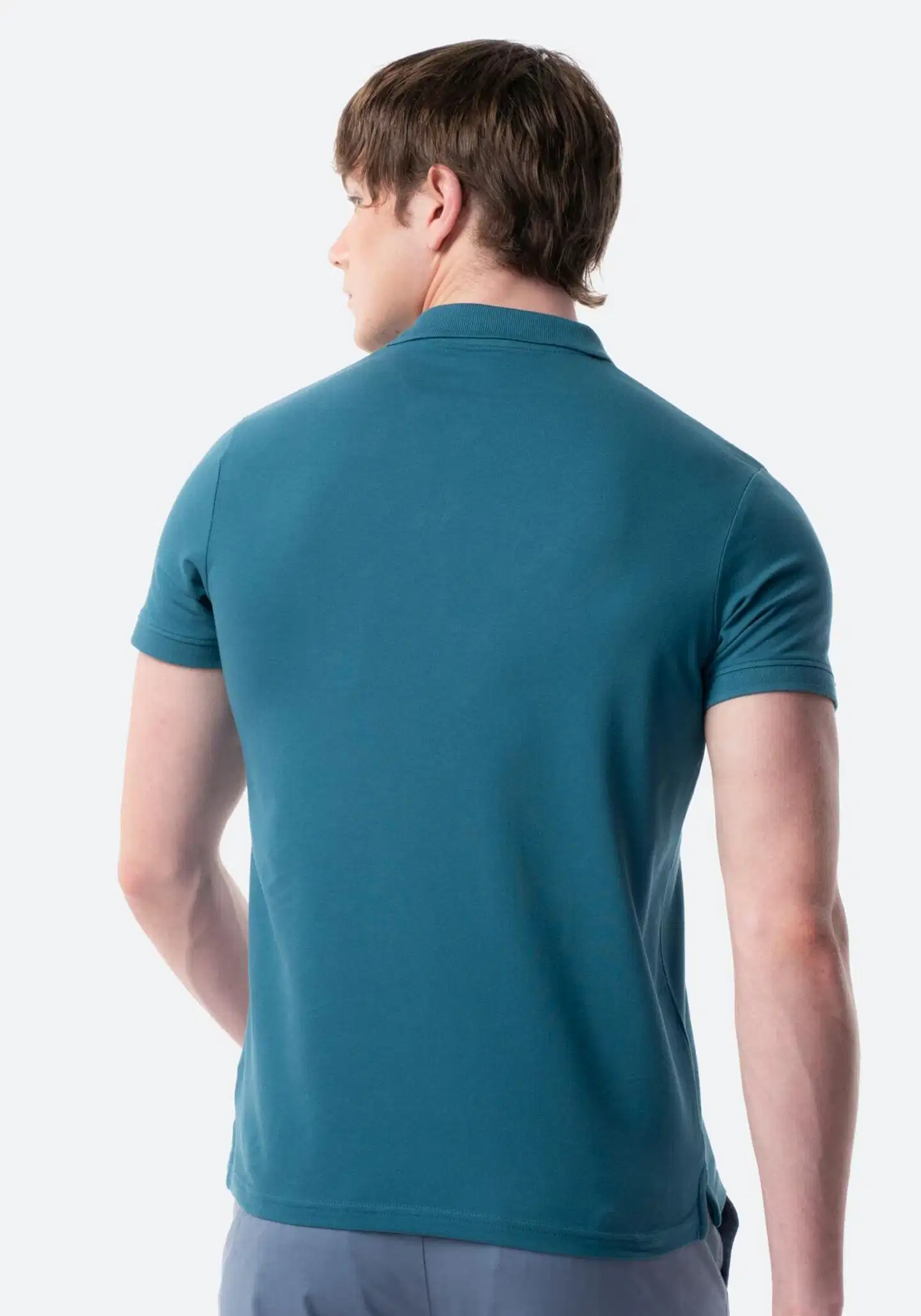 TEX miesten pikeepaita Slim I275233 - EMERALD - 2