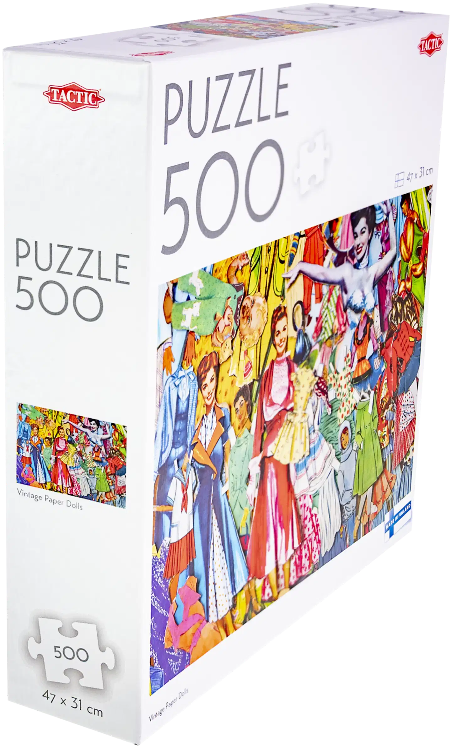 Tactic Palapeli Puzzle Lovers Vintage Paper Dolls 500 palaa - 4