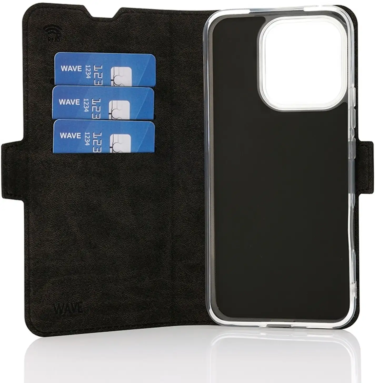 Wave Book Case, Honor 400 Lite, Musta - 3