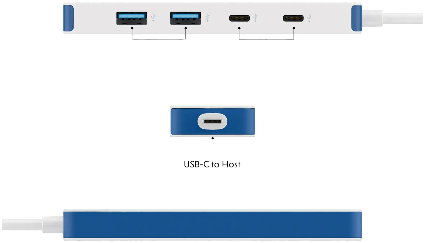 Targus HyperDrive Flex 4 Port USB-C Combo Hub - 2