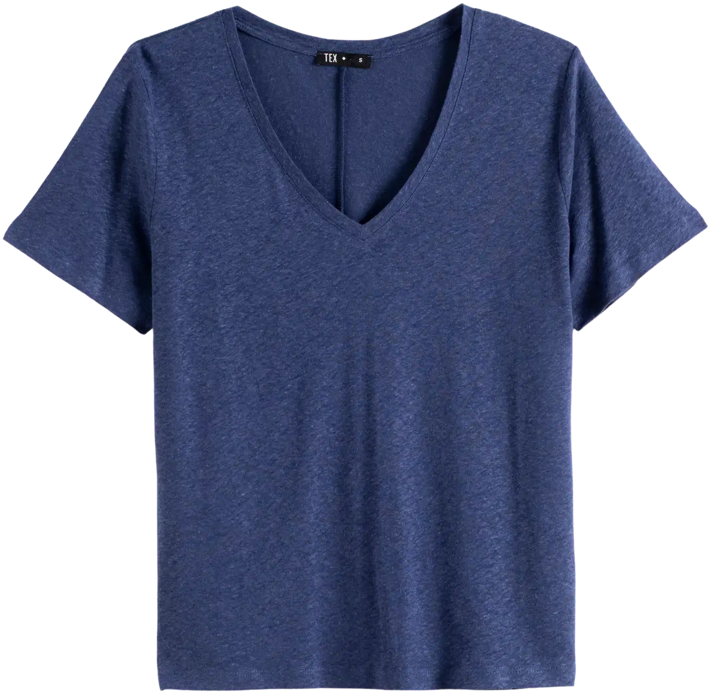 TEX naisten T-paita Pellava I282695 - INDIGO - 3
