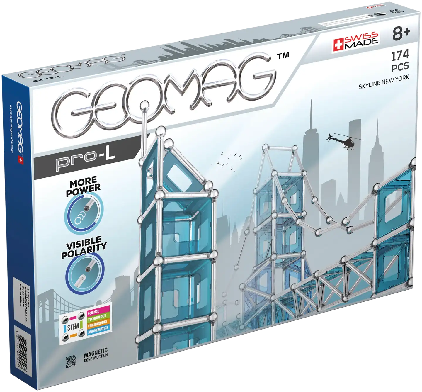 Geomag Pro-L New Yorkin maamerkit magneettinen rakennussarja 174 osaa - 1