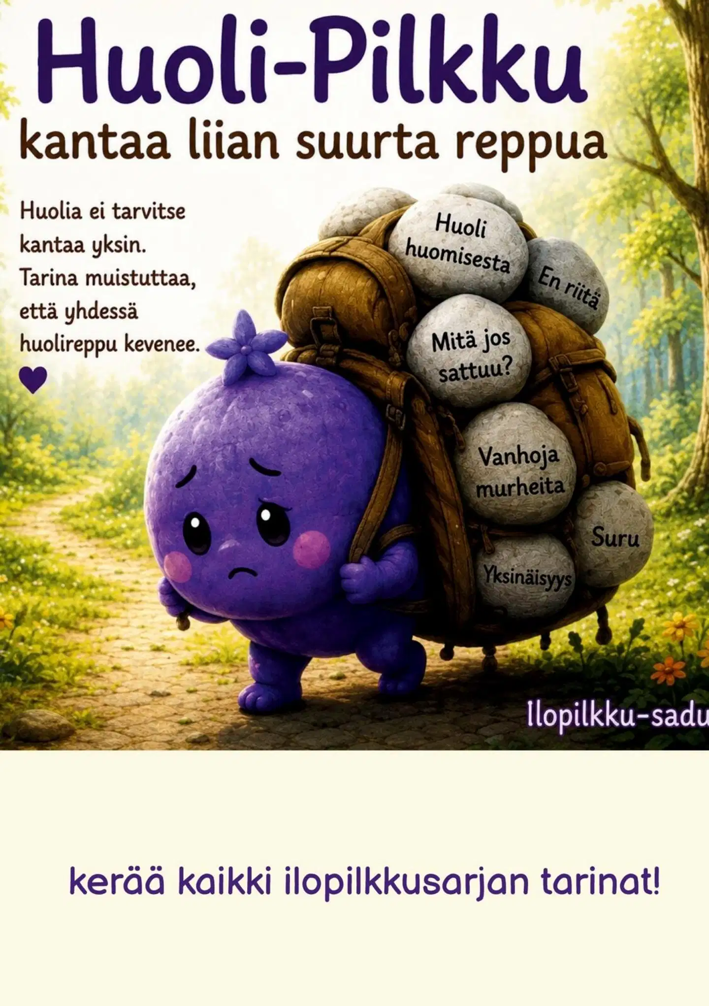 Purola, Huoli-Pilkku - kantaa liian suurta reppua