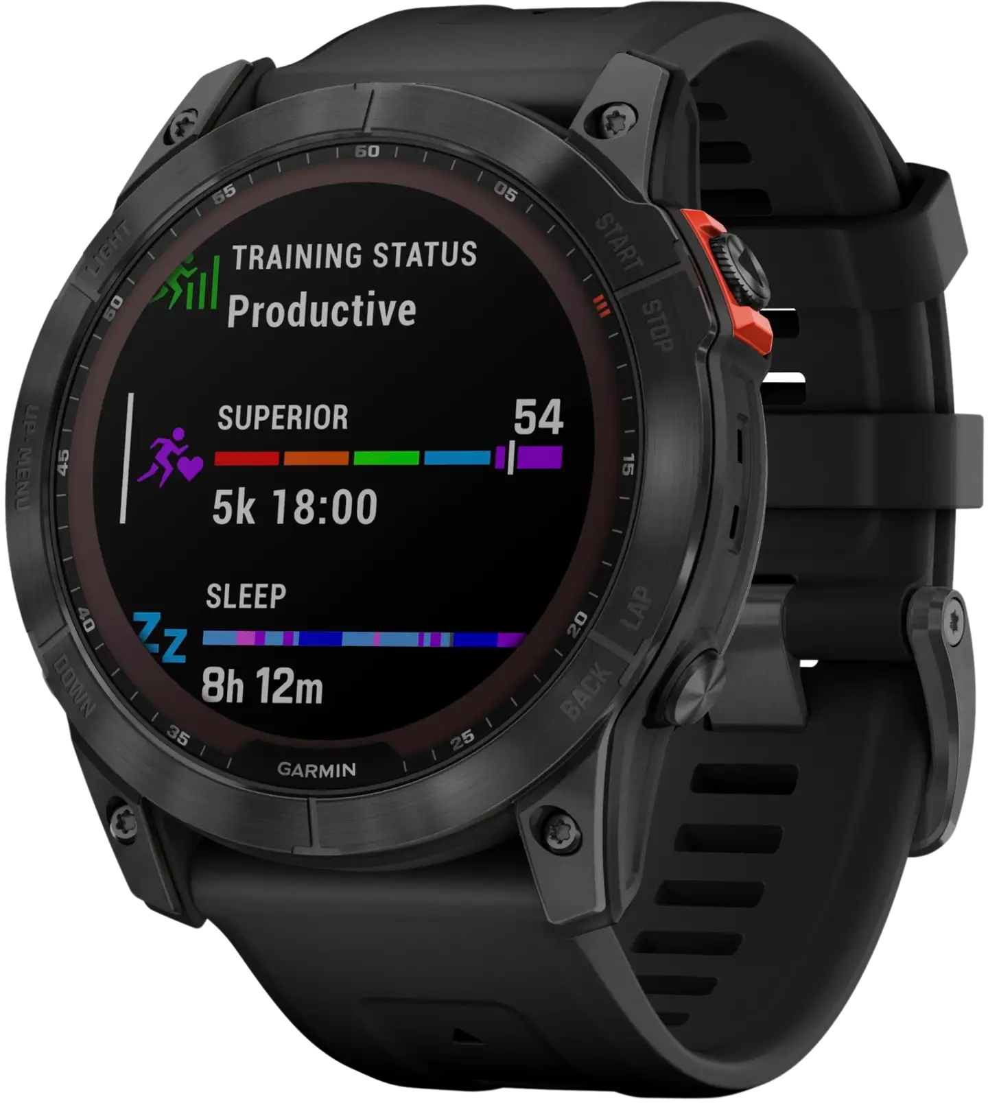 Garmin Fenix 7X Solar tummanharmaa/musta multisport GPS kello - 3