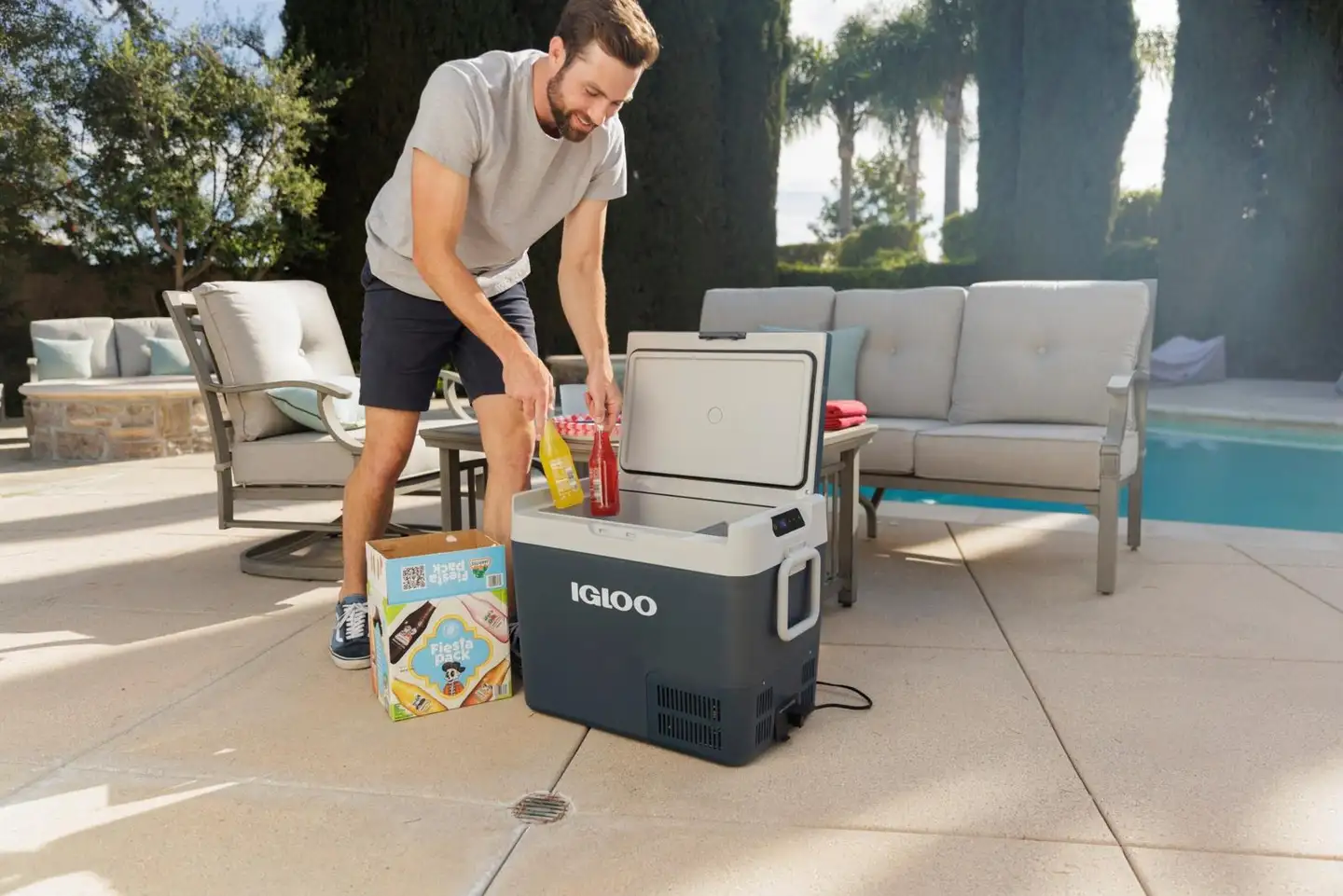 Igloo kompressorikylmälaukku ICF60, tilavuus 59l, sininen - 6