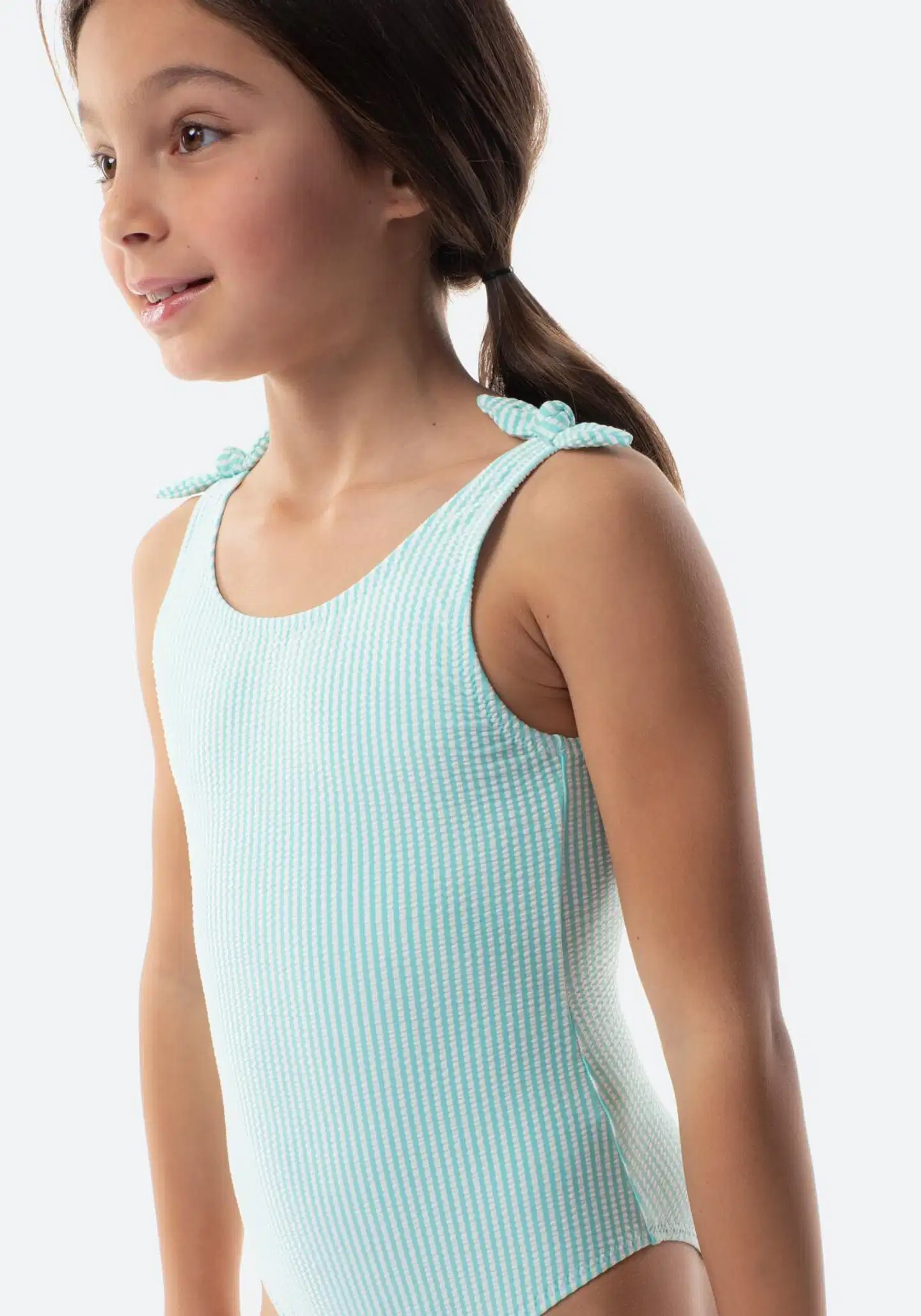 TEX lasten uimapuku solmu raita I276820 - WHITE 1 - 4