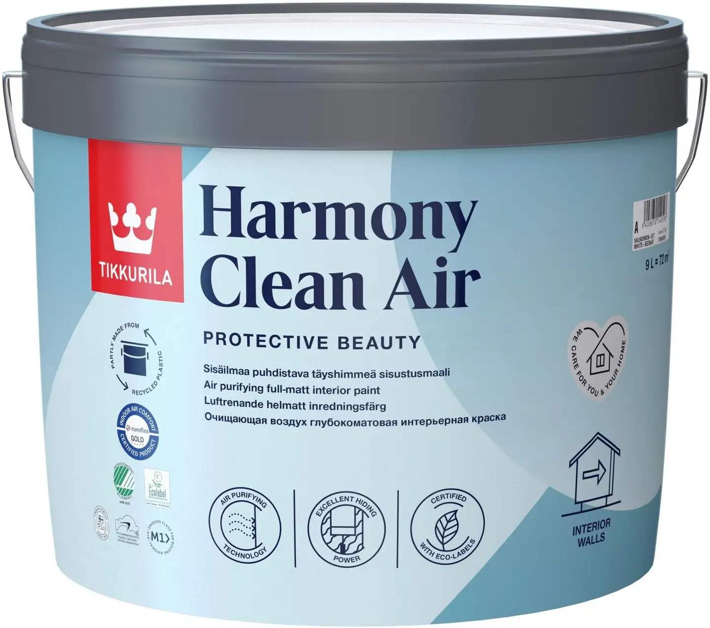 Tikkurila sisustusmaali Harmony Clean Air 9 l C sävytettävä täyshimmeä