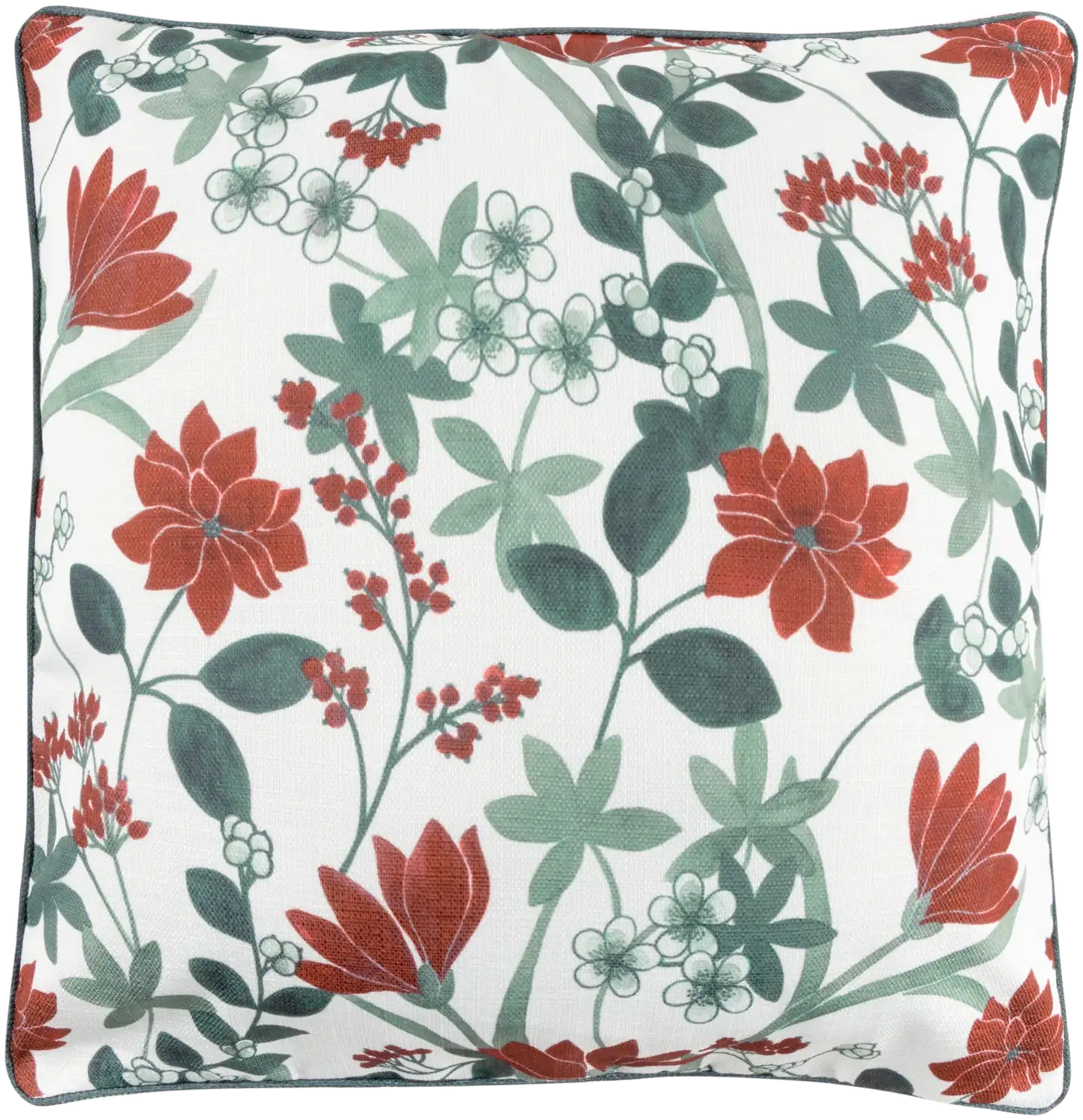 House sisustustyynynpäällinen Amaryllis 50x50 cm punainen/ vihreä/ valkoinen - 1