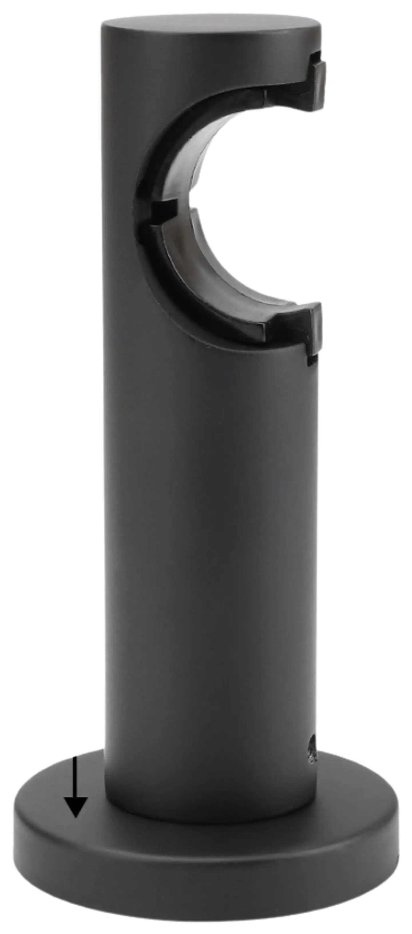 Ihanin verhotangon click-kannakkeet mattamusta 28mm 2kpl/pss - 2